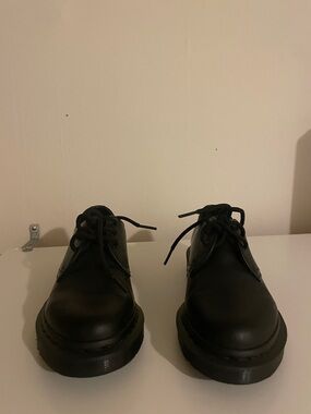 Dr. Martens Black Leather Derby Shoes